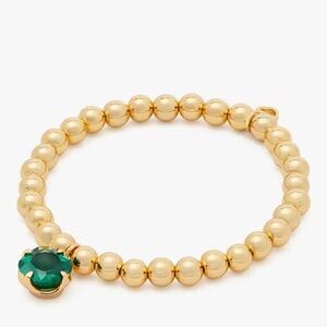 $68 Kate Spade Pop Of Joy Stretch Bracelet green